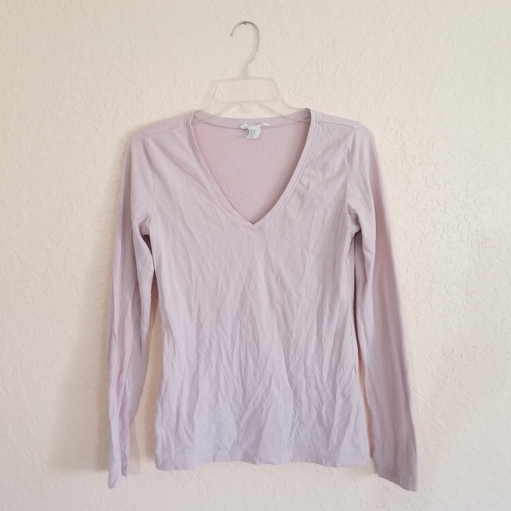 Pink long sleeve tee